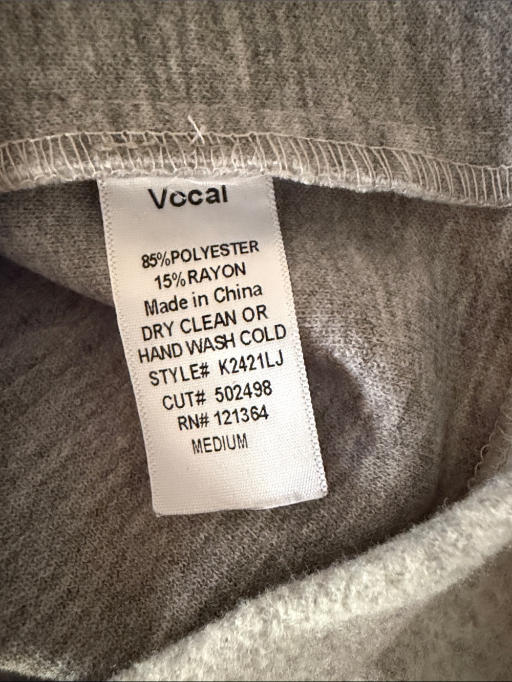 Vocal grey shacket with rhinestone studs medium - Picture 7 of 16